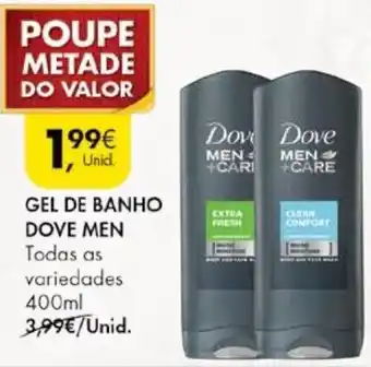 Gel de Banho Dove Men 400ml
