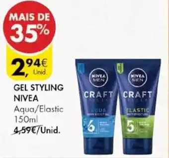 Pingo Doce Gel Styling Nivea 150ml promoção