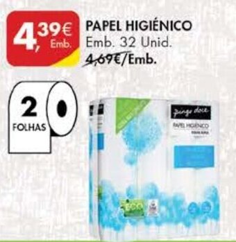 Pingo Doce Papel Higiénico 32 Unid promoção