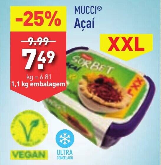 ALDI MUCCI Açaí XXL promoção