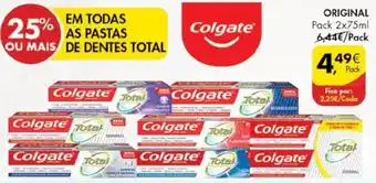 Pingo Doce Original Colgate 2x75ml promoção