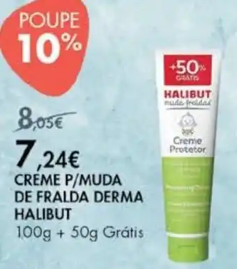 Pingo Doce Creme P/Muda de Fralda Derma Halibut 100g promoção