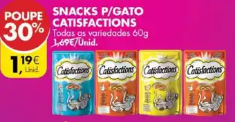 Snacks P/Gato Catisfactions 60g