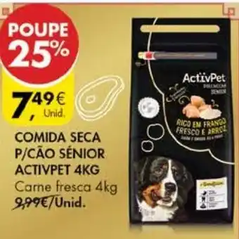 Pingo Doce Comida Seca P/Cão Sénior Activpet 4kg promoção
