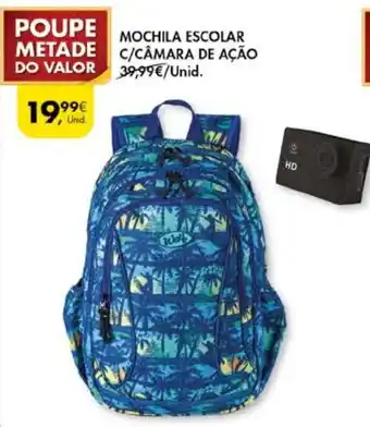 Mochila Escolar C/Câmara de Ação
