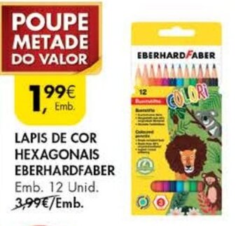Pingo Doce Lapis de Cor Hexagonais Eberhardfaber 12 Unid promoção