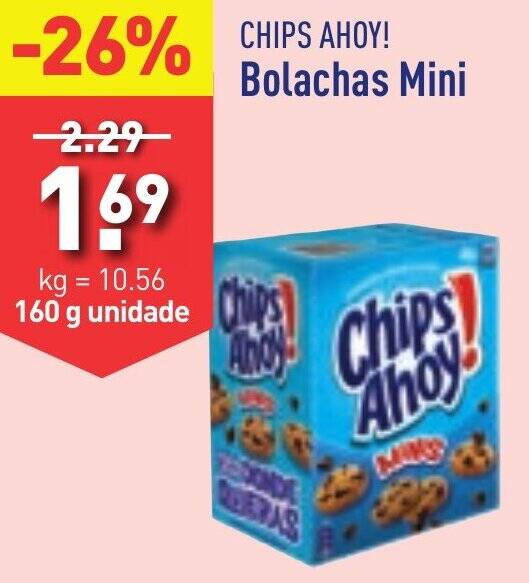 Promoção CHIPS AHOY! Bolachas Mini 160g em ALDI
