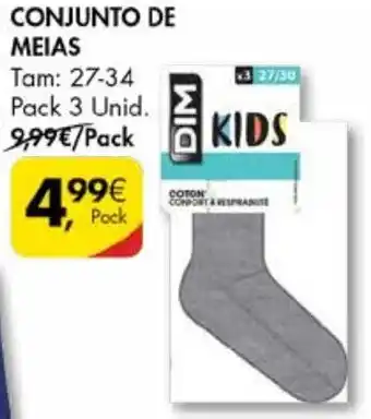 Pingo Doce Comjunto de Meias 27-34 Pack 3 Unid promoção