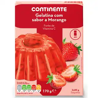 Continente Gelatina em pó de morango promoção