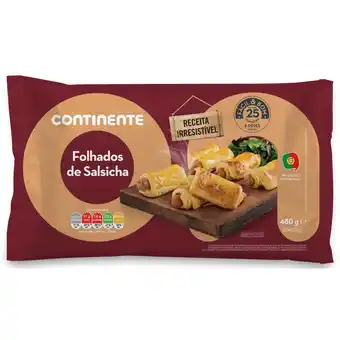 Continente Folhado de salsicha promoção
