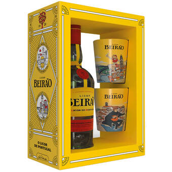 Continente Licor beirão com chávenas promoção