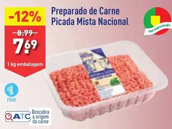 ALDI Preparado de Carne Picada Mista Nacional 1 kg embalagem promoção