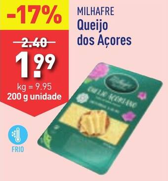 ALDI MILHAFRE Queijo dos Açores 200g unidade promoção