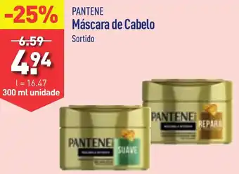ALDI PANTENE Máscara de Cabelo 300ml unidade promoção