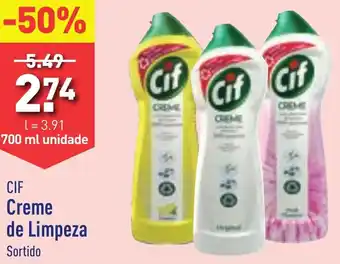 CIF Creme de Limpeza Sortido 700ml unidade