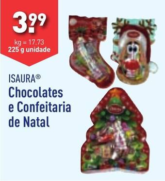 ALDI ISAURA Chocolates e Confeitaria de Natal 225g promoção