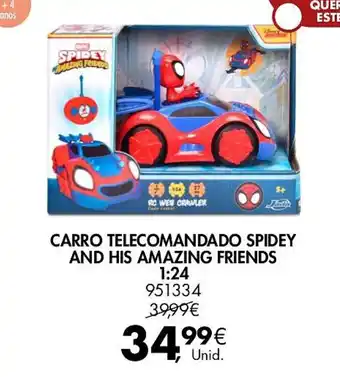 CARRO TELECOMANDADO SPIDEY AND HIS AMAZING FRIENDS 1:24
