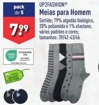 ALDI UP2FASHION Meias para Homem promoção