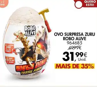 Pingo Doce OVO SURPRESA ZURU ROBO ALIVE promoção