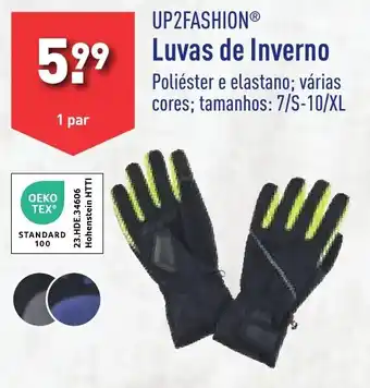 ALDI UP2FASHION Luvas de Inverno promoção