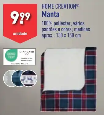 ALDI HOME CREATION Manta promoção