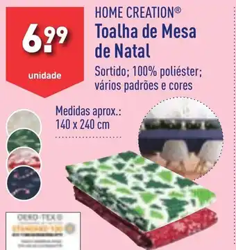 HOME CREATION Toalha de Mesa de Natal