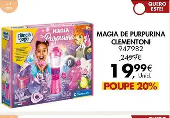 Pingo Doce MAGIA DE PURPURINA CLEMENTONI promoção