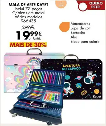 Pingo Doce MALA DE ARTE KAYET promoção