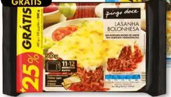 Pingo Doce Lasanha Bolohesa 400g promoção