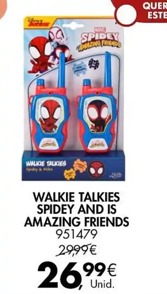 Pingo Doce WALKIE TALKIES SPIDEY AND IS AMAZING FRIENDS promoção