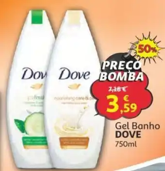 Auchan Gel Banho Dove 750ml promoção