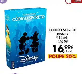 Pingo Doce CÓDIGO SECRETO DISNEY promoção