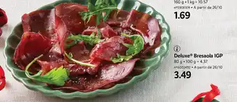 Lidl Deluxe Bresaola IGP promoção