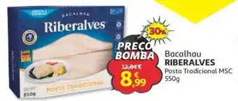 Auchan Bacalhau Riberalves 550g promoção