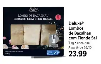 Lidl Deluxe Lombos de bacalhau com Flor de Sal 1kg promoção