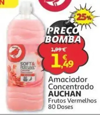 Auchan Amaciador Concentrado Auchan Frutos Vermelhos promoção