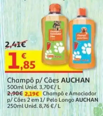 Auchan Champô p/ Cães Auchan 500ml promoção