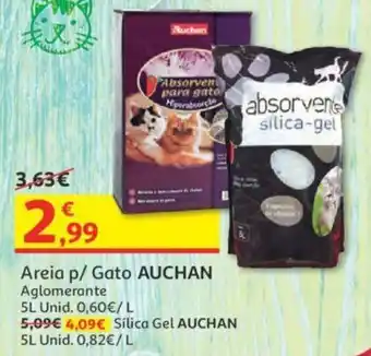 Auchan Areia p/ Gato Auchan 5L promoção