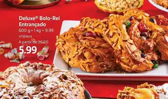 Lidl Deluxe Bolo-Rei Entrançado 600g promoção