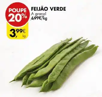 Pingo Doce FEIJÃO VERDE A granel promoção