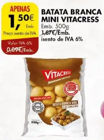 Pingo Doce BATATA BRANCA MINI VITACRESS Emb. 500g promoção