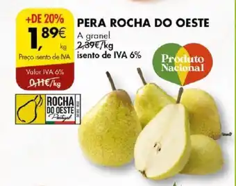 Pingo Doce PERA ROCHA DO OESTE A granel promoção