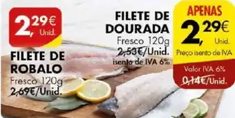 Pingo Doce FILETE DE DOURADA Fresco 120g promoção
