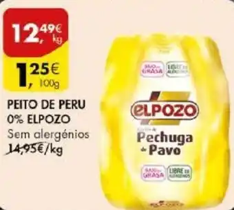 Pingo Doce PEITO DE PERU 0% ELPOZO Sem alergénios 100g promoção
