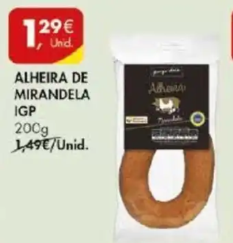 Pingo Doce ALHEIRA DE MIRANDELA IGP 200g promoção