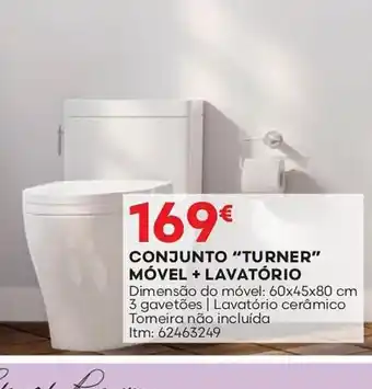 Bricomarché CONJUNTO "TURNER" MÓVEL + LAVATÓRIO promoção