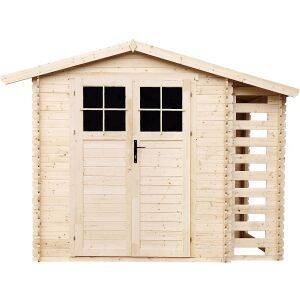Brico Depôt Galpão de jardim 4,47 m² - h218 x 272 x 206 cm - timbela m386f promoção