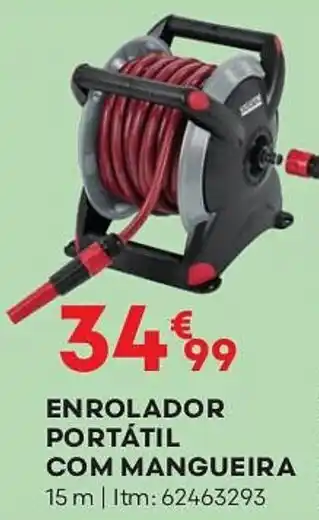 Bricomarché ENROLADOR PORTÁTIL COM MANGUEIRA 15 m | Itm: 62463293 promoção