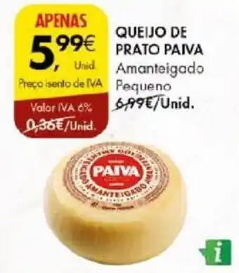Pingo Doce QUEIJO DE PRATO PAIVA promoção