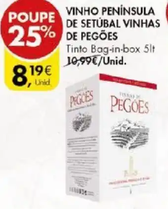 Pingo Doce VINHO PENÍNSULA DE SETUBAL VINHAS DE PEGÕES promoção